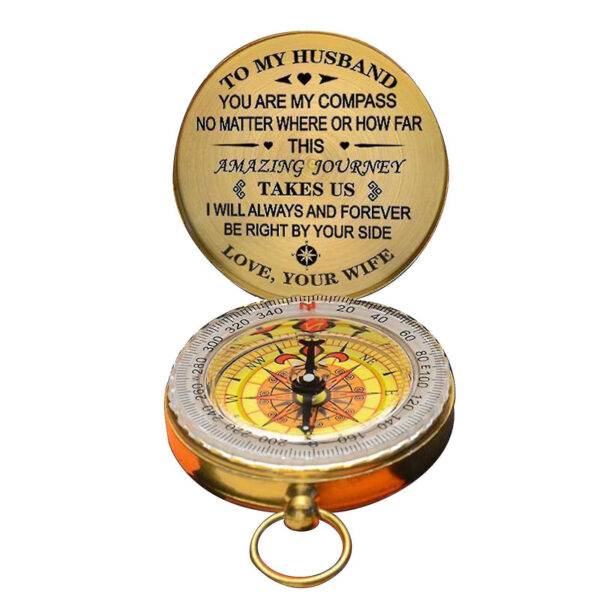 Retro Designed Outdoor Traveling Compass with Dedication Message_3