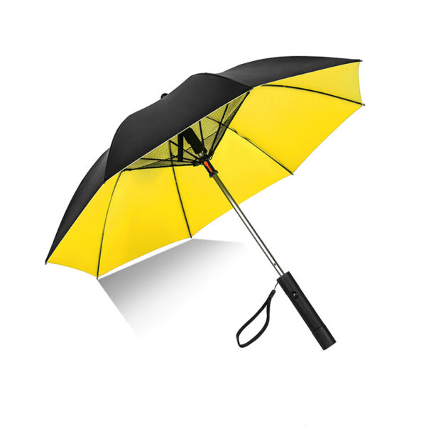 Sun Protection Parasol Foldable Fan Beach Umbrella- USB Rechargeable_5