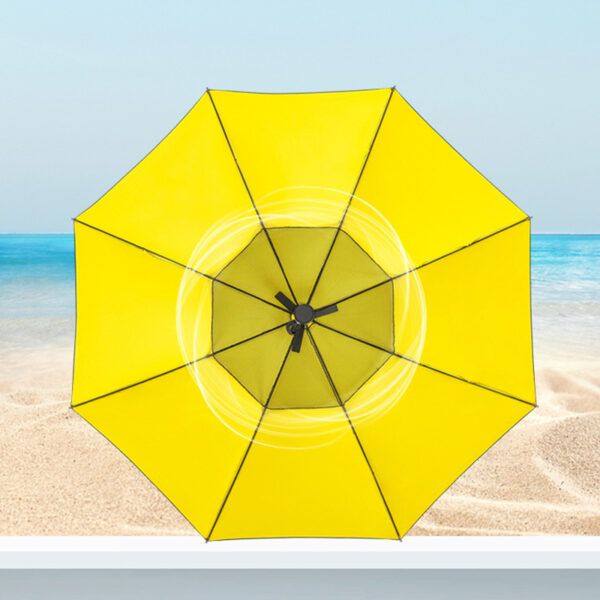 Sun Protection Parasol Foldable Fan Beach Umbrella- USB Rechargeable_9