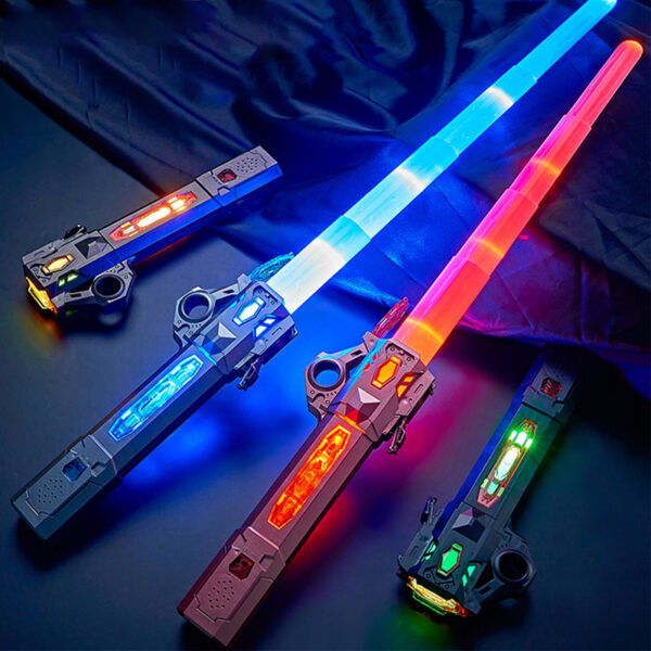 7 Colors Retractable Luminous Glowing Lighting Sword- USB Charging_9