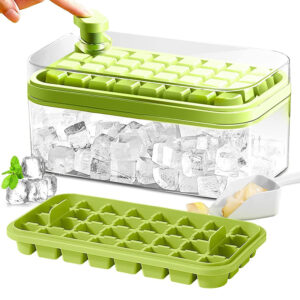 2 Layers One-Button Easy Release 64 pcs  Ice Cube Tray