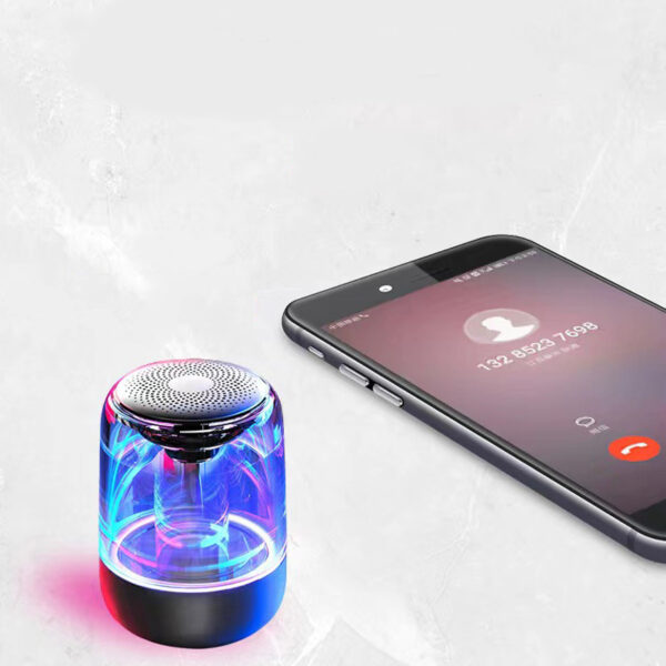 Portable Wireless Music Speaker with LED Color Lights- USB Rechargeable_12