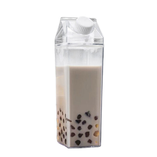 500ml Transparent Milk Carton Designed Portable Clear Beverage Bottle_2