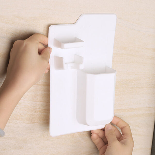 Silicone Toothbrush Holder Wall Mounted Bathroom with Acrylic Mirror_14