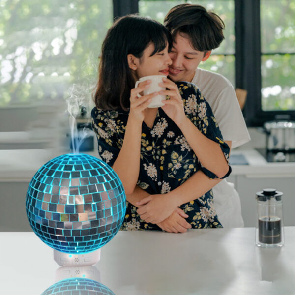 Rotating Disco Ball Indoor Air Humidifier and Scent Diffuser- Plugged in_9
