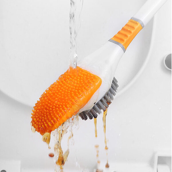 Wall Mounted Diving Duck Style Toilet Cleaning Brush with Base_10