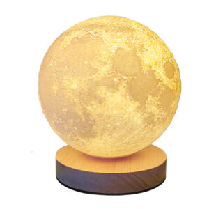 16 Colors Floating and Spinning LED 3D Moon Indoor Night Lamp