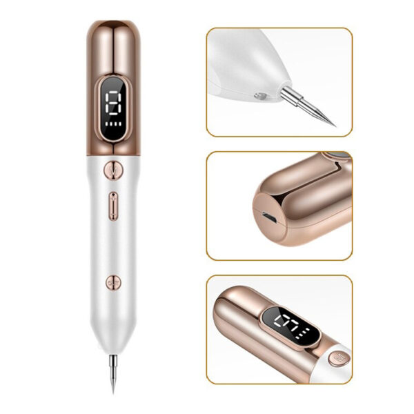 9 Speed LCD Display Mole Pimple Tag Tattoo Remover- USB Charging_4