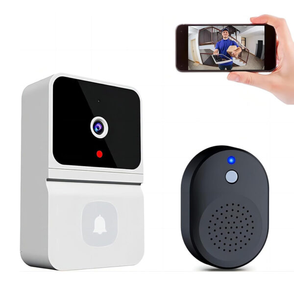 Wireless Video Support Doorbell with Night Vision Camera and Audio_5