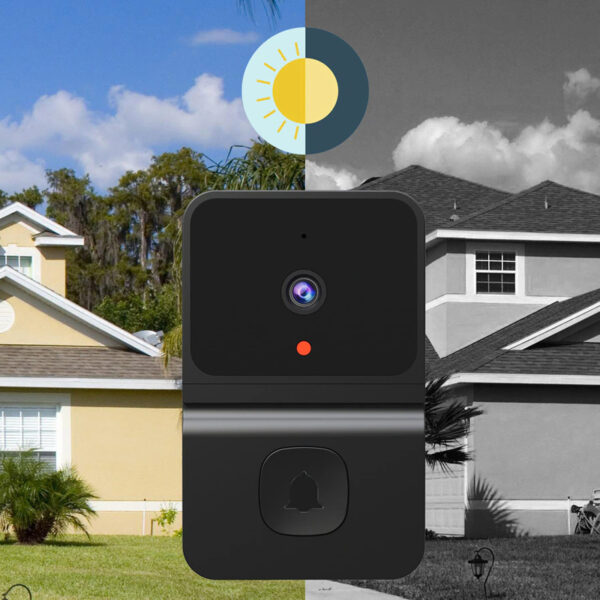 Wireless Video Support Doorbell with Night Vision Camera and Audio_8
