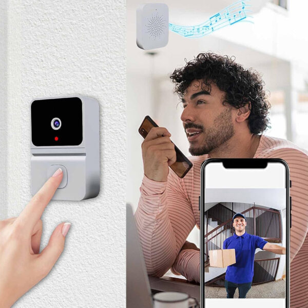 Wireless Video Support Doorbell with Night Vision Camera and Audio_10