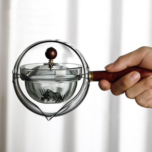 360° Rotation Non-Spill Modern Minimalist Flower Teapot Set with Filter_10