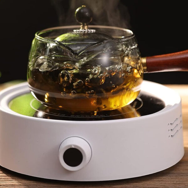 360° Rotation Non-Spill Modern Minimalist Flower Teapot Set with Filter_3
