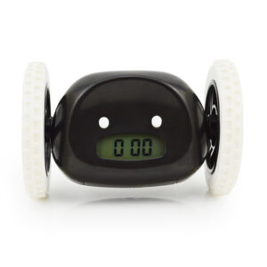 LED Lazy Running Electronic Digital Alarm Clock- Battery Operated