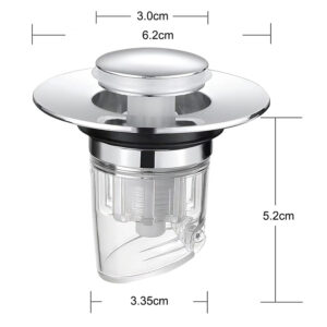 Universal Pop-Up Basin Plug Drain Stopper Sewer Filter Deodorizer