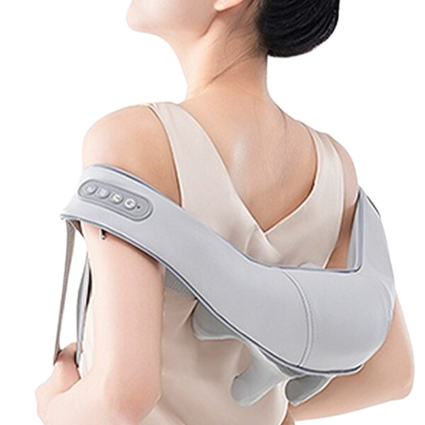 6D Electric Neck and Shoulder Massager with Adjustable Straps USB -Rechargeable_6