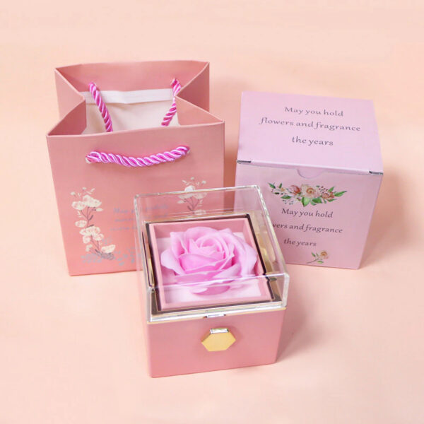 Eternal Rose Box Preserved Flower Surprise Proposal Jewelry Box_14