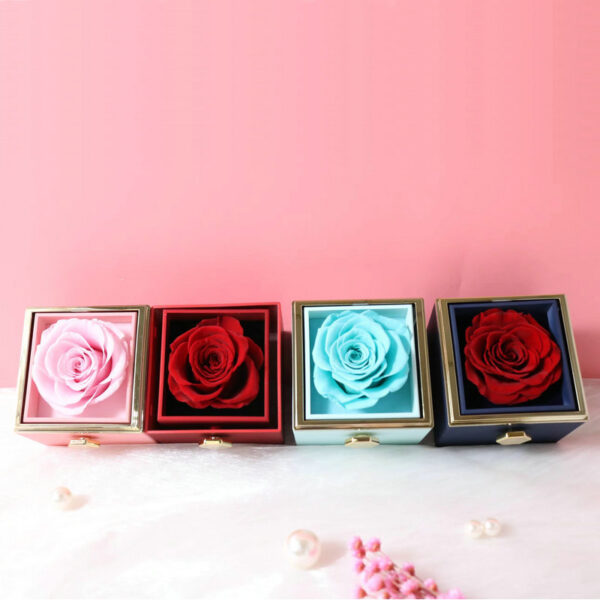 Eternal Rose Box Preserved Flower Surprise Proposal Jewelry Box_9