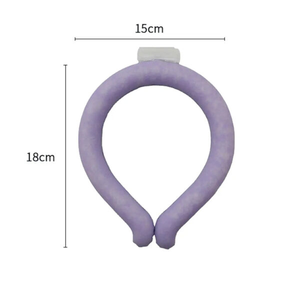 Reusable Cooling Neck Wrap Wearable Heat Protection Cooler Tube_5