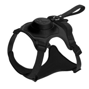 Ultimate 2-in-1 Reflective No-Pull Dog Harness with Retractable Leash and Control Handle