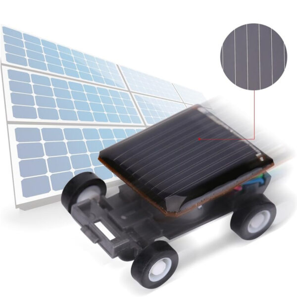 Mini Solar-Powered Toy Car Robot Racing Car for Kids_11