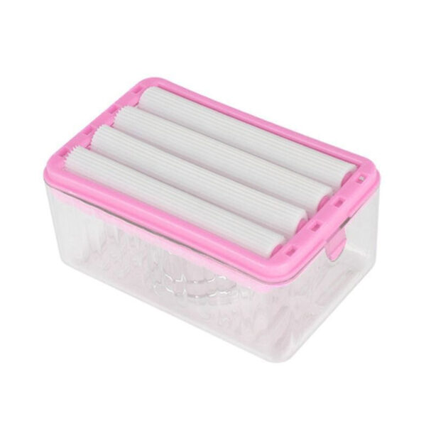 2 in 1 Bubble Forming Soap Dish Multifunctional Soap Box with Rollers_3