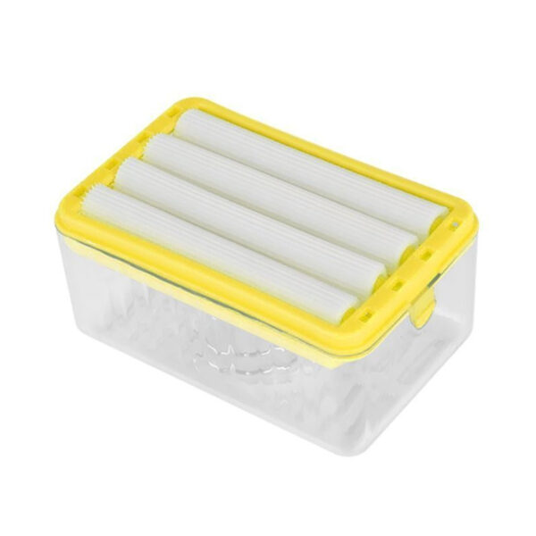 2 in 1 Bubble Forming Soap Dish Multifunctional Soap Box with Rollers_4
