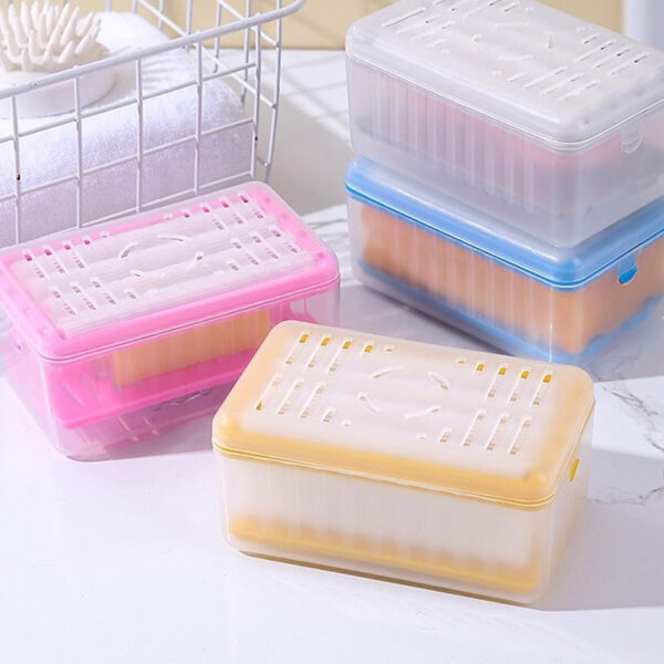 2 in 1 Bubble Forming Soap Dish Multifunctional Soap Box with Rollers_11