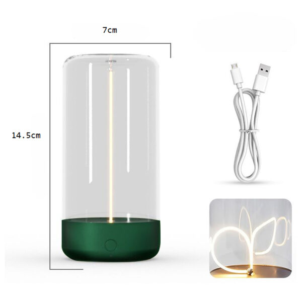 Sleek Cordless Magnetic Filament Table Lamp Portable & Dimmable USB -Rechargeable_3