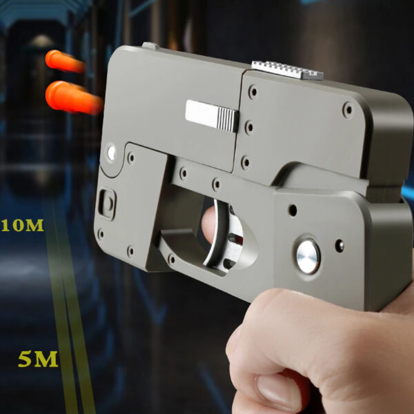 Soft Bullet Mobile Phone Shaped Deformation Model Shooting Toy Gun_7