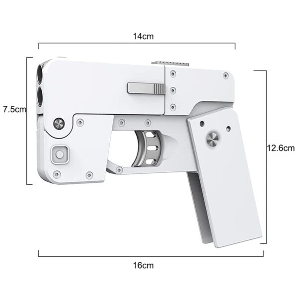 Soft Bullet Mobile Phone Shaped Deformation Model Shooting Toy Gun_1