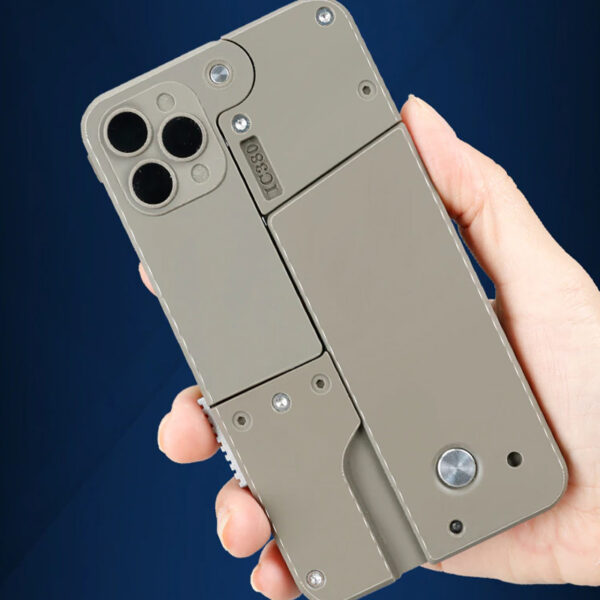 Soft Bullet Mobile Phone Shaped Deformation Model Shooting Toy Gun_4