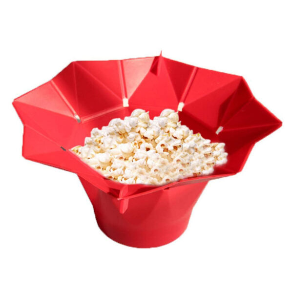 Quick and Easy Collapsible Silicone Bowl Microwaveable Popcorn Bucket_6