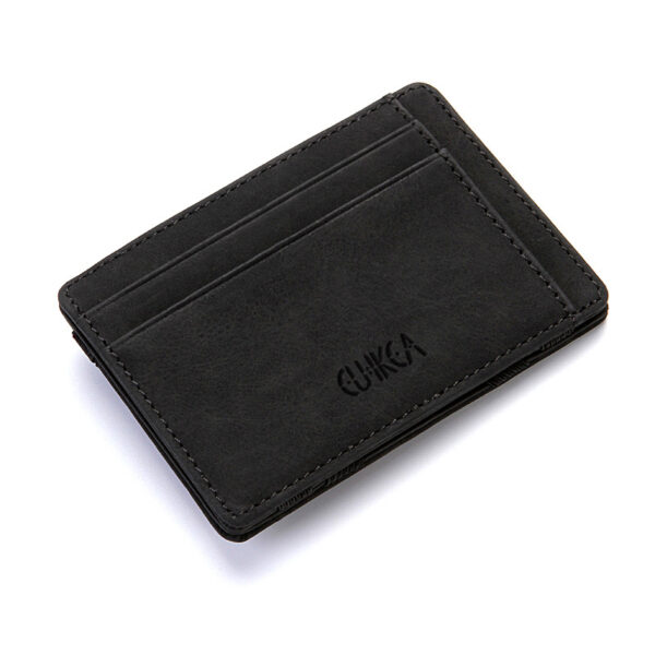 4 Card Slots Ultra Thin Bi-Fold Magic Wallet with Zipper for Men_1