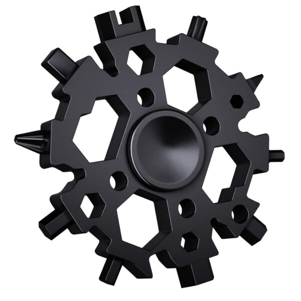 23-in-1 Snowflake Metal Multitool Gadget with Fidget Spinner Function_3