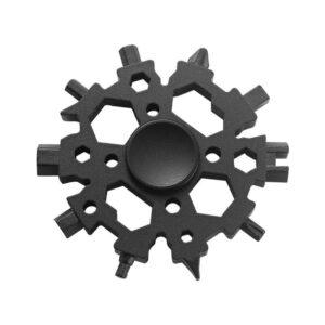 23-in-1 Snowflake Metal Multitool Gadget with Fidget Spinner Function