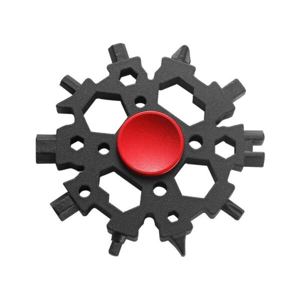 23-in-1 Snowflake Metal Multitool Gadget with Fidget Spinner Function_2