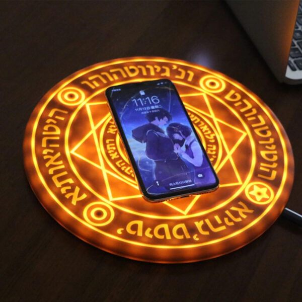 10W Creative Pattern Magic Array Wireless Charging Pad With Sound Effect_14