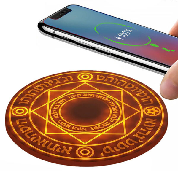 10W Creative Pattern Magic Array Wireless Charging Pad With Sound Effect_11