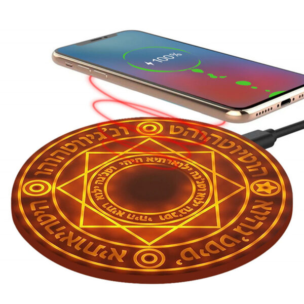 10W Creative Pattern Magic Array Wireless Charging Pad With Sound Effect_12