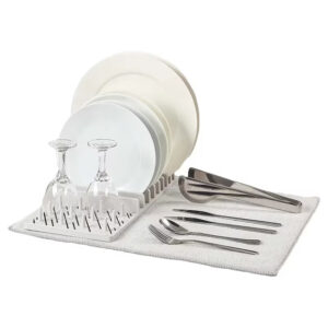 Multifunctional Foldable Dish Drying Rack with Non-Slip Double Sided Pad