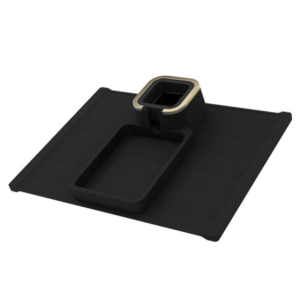 Removable Silicone Sofa Armrest Portable Cup Holder with Snack Tray_0