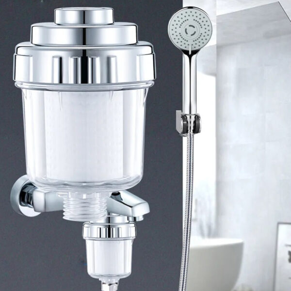 Shower Head Tap Bath Water Filter with 1 Filter and 6 PP Cotton Cartridge_5