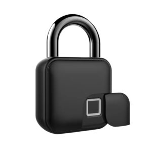 Home Security Smart Keyless Padlock with Fingerprint Sensor- USB Charging
