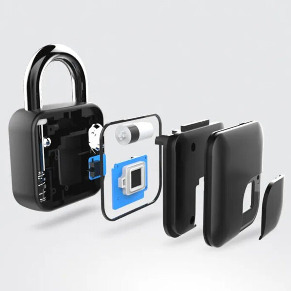 Home Security Smart Keyless Padlock with Fingerprint Sensor- USB Charging_10
