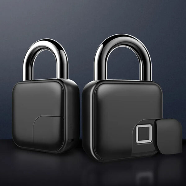 Home Security Smart Keyless Padlock with Fingerprint Sensor- USB Charging_4