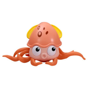 Interactive Crawling Octopus Toy with Obstacle Avoidance LED Lights Music USB -Rechargeable