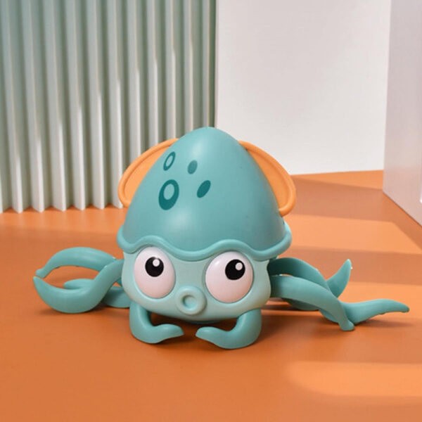 Interactive Crawling Octopus Toy with Obstacle Avoidance LED Lights Music USB -Rechargeable_10