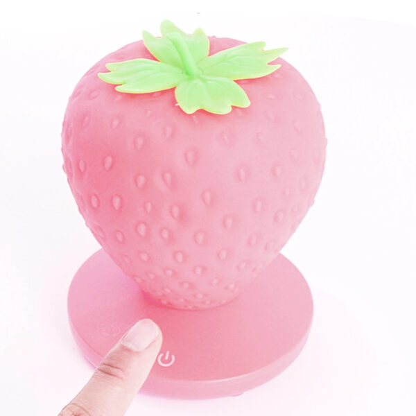 Touch Sensor Strawberry Children’s LED Night Lamp- USB Rechargeable_7