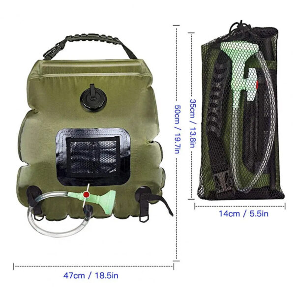 Portable Shower Bag Foldable Outdoor Water Bath Bag- Solar Powered_5